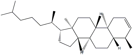 4α-Methyl-5α-cholest-2-ene Structure