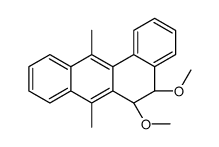 (5R,6S)-5,6-dimethoxy-7,12-dimethyl-5,6-dihydrobenzo[a]anthracene结构式