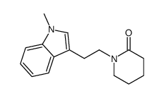 1-[2-(1-methylindol-3-yl)ethyl]piperidin-2-one结构式