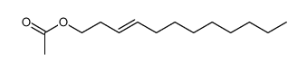 Acetic acid (E)-3-dodecenyl ester Structure