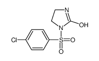 1-(4-chlorophenyl)sulfonylimidazolidin-2-one Structure
