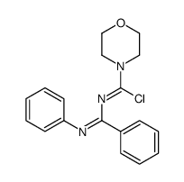 N-(C,N-diphenylcarbonimidoyl)morpholine-4-carboximidoyl chloride结构式