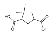 4,4-dimethylcyclopentane-1,3-dicarboxylic acid结构式