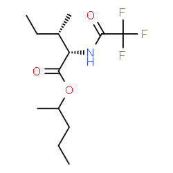 N-(Trifluoroacetyl)-L-isoleucine 1-methylbutyl ester structure