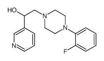 2-[4-(2-fluorophenyl)piperazin-1-yl]-1-pyridin-3-ylethanol结构式