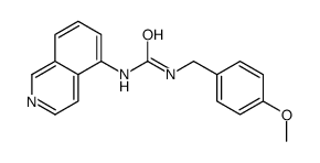 1-isoquinolin-5-yl-3-[(4-methoxyphenyl)methyl]urea结构式