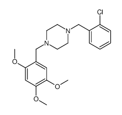 1-[(2-chlorophenyl)methyl]-4-[(2,4,5-trimethoxyphenyl)methyl]piperazine Structure