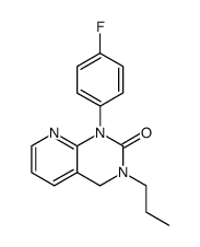 1-(4-fluoro-phenyl)-3-propyl-3,4-dihydro-1H-pyrido[2,3-d]pyrimidin-2-one结构式