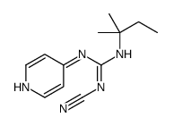2-Cyano-1-tert-pentyl-3-(4-pyridyl)guanidine结构式
