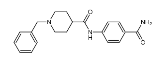 N-[4-(aminocarbonyl)phenyl]-1-benzylpiperidine-4-carboxamide Structure