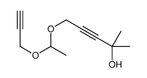 2-methyl-5-(1-prop-2-ynoxyethoxy)pent-3-yn-2-ol结构式