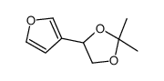 4-(furan-3-yl)-2,2-dimethyl-1,3-dioxolane结构式