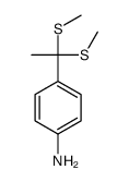 4-[1,1-bis(methylsulfanyl)ethyl]aniline结构式