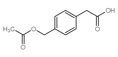 4-ACETOXYMETHYLPHENYLACETIC ACID Structure