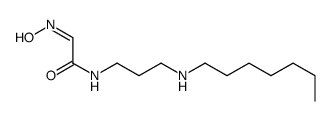 N-[3-(heptylamino)propyl]-2-hydroxyiminoacetamide Structure
