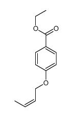 ethyl 4-but-2-enoxybenzoate结构式