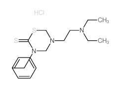 3-benzyl-5-(2-diethylaminoethyl)-1,3,5-thiadiazinane-2-thione Structure