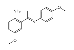 4-methoxy-2-[N-(4-methoxyphenyl)-C-methylcarbonimidoyl]aniline结构式