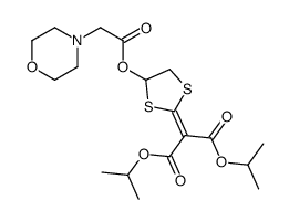 dipropan-2-yl 2-[4-(2-morpholin-4-ylacetyl)oxy-1,3-dithiolan-2-ylidene]propanedioate结构式