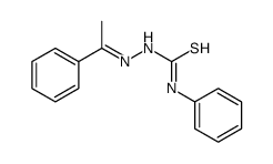 1-phenyl-3-(1-phenylethylideneamino)thiourea结构式