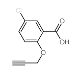 Benzoic acid,5-chloro-2-(2-propyn-1-yloxy)-结构式