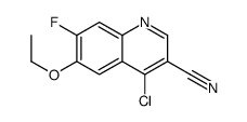 4-Chloro-6-ethoxy-7-fluoro-3-quinolinecarbonitrile Structure