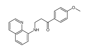 1-(4-methoxyphenyl)-3-(quinolin-8-ylamino)propan-1-one Structure