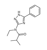 N-ethyl-2-methyl-N-(5-phenyl-1H-1,2,4-triazol-3-yl)propanamide Structure