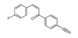 4-[3-(4-fluorophenyl)prop-2-enoyl]benzonitrile结构式