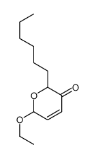 2-ethoxy-6-hexyl-2H-pyran-5-one Structure