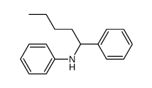 N-phenyl-(1-phenylpentyl)amine结构式