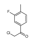 Ethanone, 2-chloro-1-(3-fluoro-4-methylphenyl)- (9CI) structure