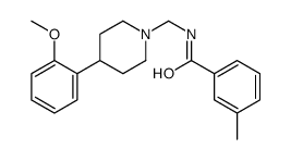 N-[[4-(2-methoxyphenyl)piperidin-1-yl]methyl]-3-methylbenzamide结构式