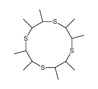 2,3,5,6,8,9,11,12-octamethyl-1,4,7,10-tetrathiacyclododecane Structure