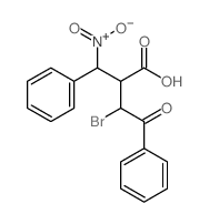3-bromo-2-(nitro-phenyl-methyl)-4-oxo-4-phenyl-butanoic acid structure