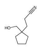 Cyclopentanepropanenitrile, 1-(hydroxymethyl)- (9CI) Structure