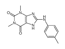 1,3-dimethyl-8-(4-methyl-anilino)-3,7(9)-dihydro-purine-2,6-dione结构式