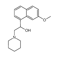 7-Methoxy-α-(piperidinomethyl)-1-naphthalenemethanol Structure