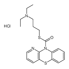 S-[3-(diethylamino)propyl] pyrido[3,2-b][1,4]benzothiazine-10-carbothioate,hydrochloride结构式