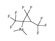 Arsine, 2,2-difluoro-1,3-bis(trifluoromethyl)cyclopropyldimethyl-结构式