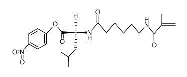 N-Methacryloyl-ε-aminocaproyl-L-leucin-4-nitrophenylester Structure