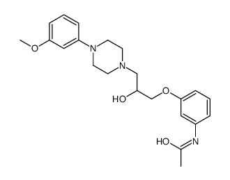 N-[3-[2-hydroxy-3-[4-(3-methoxyphenyl)piperazin-1-yl]propoxy]phenyl]acetamide结构式