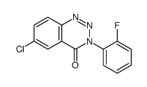 6-chloro-3-(2-fluorophenyl)-1,2,3-benzotriazin-4-one Structure