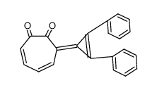 7-(2,3-Diphenyl-cycloprop-2-enylidene)-cyclohepta-3,5-diene-1,2-dione Structure