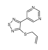 3-prop-2-enylsulfanyl-4-pyrimidin-5-yl-1,2,5-thiadiazole Structure