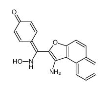 4-[(1-aminobenzo[e][1]benzofuran-2-yl)-(hydroxyamino)methylidene]cyclohexa-2,5-dien-1-one Structure