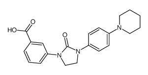 3-[2-oxo-3-(4-piperidin-1-ylphenyl)imidazolidin-1-yl]benzoic acid结构式