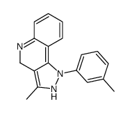 3-methyl-1-(3-methylphenyl)-2,4-dihydropyrazolo[4,3-c]quinoline结构式