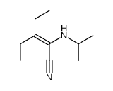 3-ethyl-2-(propan-2-ylamino)pent-2-enenitrile结构式