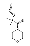 4-(2-isothiocyanato-2-methyl-thiopropionyl)-morpholine结构式